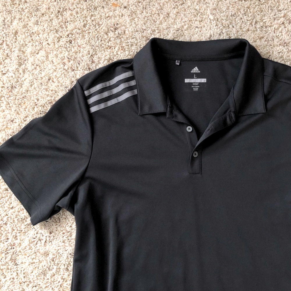 Charcoal Grey Adidas Golf Polo - Picture 1 of 3